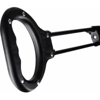 Skladací plážový prepravný vozík LUARO - čierny