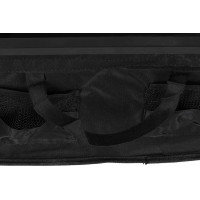 Skladací plážový prepravný vozík LUARO - čierny