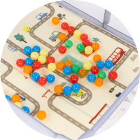 CHIPOLINO Farebné hracie loptičky v sieťke 50ks