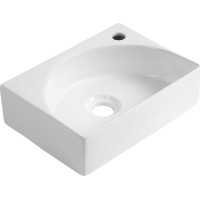 Aqualine RUBIC keramické umývadlo 34x25cm, biela NP452