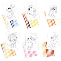 EDUCA Kreatívna sada so šablónami Bluey