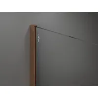 Sprchová zástena KIOTO 150 cm - zaguľatená - číra/rose gold