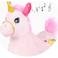 CHIPOLINO Plyšové hopsadlo Jednorožec