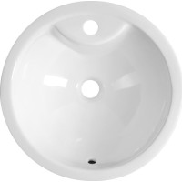 Aqualine SHIPRA keramické umývadlo zápustné, priemer 46cm, biela NP564