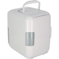 Cestovná elektrická mini chladnička do auta 2v1 4L - biela