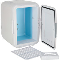 Cestovná elektrická mini chladnička do auta 2v1 4L - biela