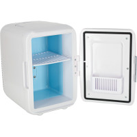 Cestovná elektrická mini chladnička do auta 2v1 4L - biela
