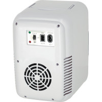 Cestovná elektrická mini chladnička do auta 2v1 4L - biela