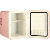 Cestovná elektrická mini chladnička do auta 2v1 4L - ružová