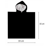 Detská bavlnená osuška s kapucňou TLAPKOVÁ PATROLA - ružová - 55x110 cm