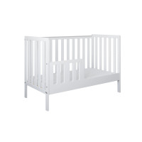 Detská postieľka so šuplíkom LITTLE BAMBI 120x60 cm - BIELA