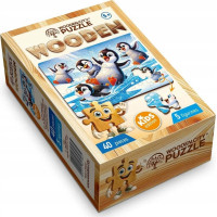 WOODEN CITY Drevené puzzle Veselí tučniaci 40 dielikov