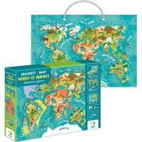 DODO Magnetická hra - Mapa sveta so zvieratami