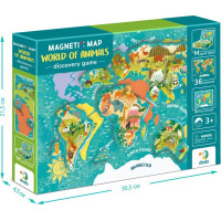 DODO Magnetická hra - Mapa sveta so zvieratami