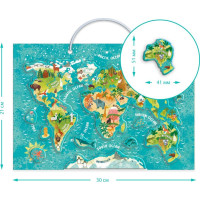 DODO Magnetická hra - Mapa sveta so zvieratami