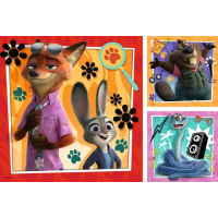 RAVENSBURGER Puzzle Zootropolis: Mesto zvierat 3x49 dielikov