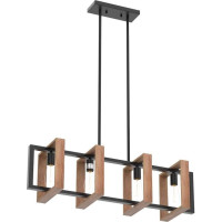 Stropné svietidlo WOODCAGE 4 - drevo