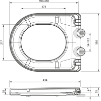 SAMONA BOA WC sedátko, Soft Close, Easy Take, biela 44845302