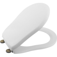 Kerasan RETRO WC sedátko, biela/bronz 109301N