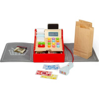 Bigjigs Toys Detská drevená pokladňa