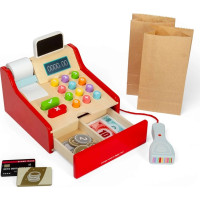 Bigjigs Toys Detská drevená pokladňa