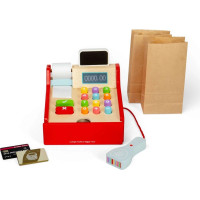 Bigjigs Toys Detská drevená pokladňa