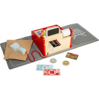 Bigjigs Toys Detská drevená pokladňa