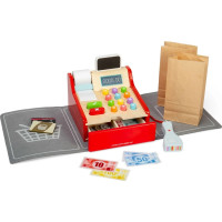 Bigjigs Toys Detská drevená pokladňa