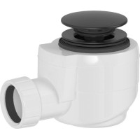 Polysan Vaňová výpusť DN40, click-clack, čierna mat 71714B