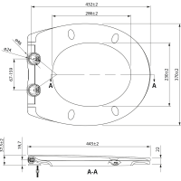 SAMONA JOAN WC sedátko, SLIM, Soft Close, Easy Take, biela 44845102