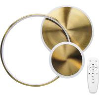 Stropné LED svietidlo ECLIPSE - 60W - zlaté + ovládač