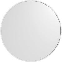 Sapho NOTION SLIM okrúhle zrkadlo v ráme ø 60cm, biela mat NT600W