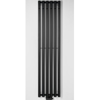 Sapho PILON vykurovacie teleso 418x1800mm, so šiestimi háčikmi pre uterák, čierna mat IZ132T