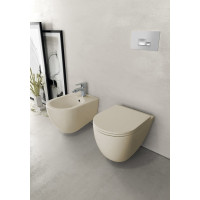 Isvea INFINITY závesná WC misa, Rimless, 36, 5x53cm, ivory 10NF02005-2K