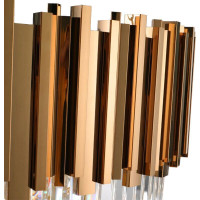 Stropné krištáľové svietidlo ROCK long - 60x30 cm - zlaté