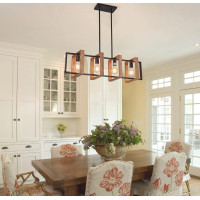 Stropné svietidlo WOODCAGE 4 - drevo