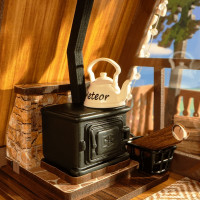 RoboTime 3D drevená skladačka Miniatúra domčeka Útulná lesná chata