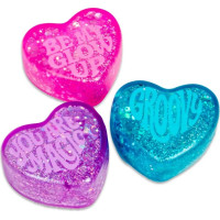 Schylling NeeDoh Stláčacie Trblietavé srdiečka 3ks