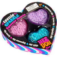 Schylling NeeDoh Stláčacie Trblietavé srdiečka 3ks