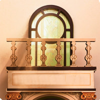 RoboTime 3D skladačka Zarážka na knihy Miniatúra domčeka Knižnica divov