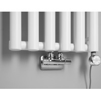 Sapho PILON vykurovacie teleso 418x1800mm, so šiestimi háčikmi pre uterák, biela mat IZ131T