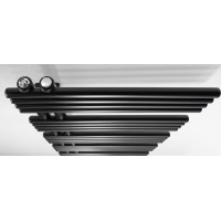 Sapho NYMPHA vykurovacie teleso 500x1250mm, čierna mat LLN125B