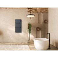 Sapho ONSEN EVO elektrické vykurovacie teleso 400x900mm, 1000 W, antracit ONS10011