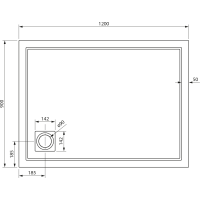Gelco XENA sprchová vanička z liateho mramoru, obdĺžnik 120x90cm, biela HX12090