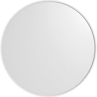 Sapho NOTION SLIM okrúhle zrkadlo v ráme ø 50cm, biela mat NT500W