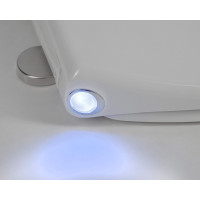 Sapho PHARO WC sedátko s LED podsvietením, Soft Close, Easy Take, biela WX1315