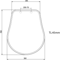 Kerasan RETRO WC sedátko Soft Close, čierna mat/chróm 108831N
