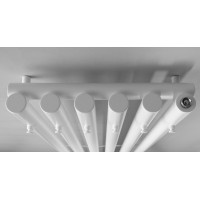 Sapho PILON vykurovacie teleso 418x1800mm, so šiestimi háčikmi pre uterák, biela mat IZ131T