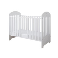 Detská postieľka so šuplíkom LITTLE SISI 120x60 cm - BIELA