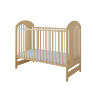 Detská postieľka so šuplíkom LITTLE TIMON 120x60 cm - PRÍRODNÁ BOROVICA